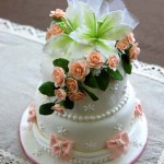 結婚式の受付用ケーキ